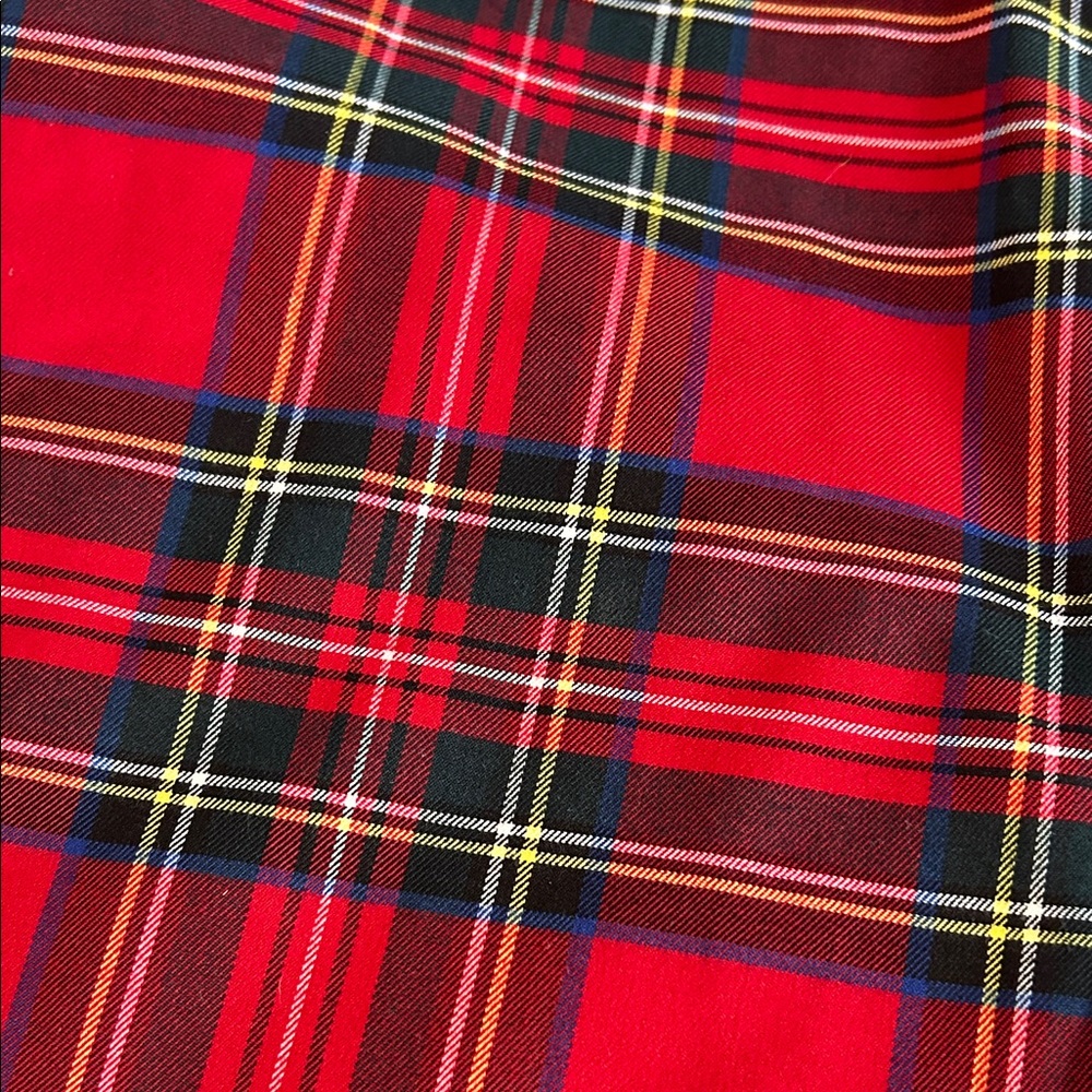 NEW Rare Stewart Tartan Red Plaid Overalls Jumpsuit XS Royal Monk Preppy Punk - Picture 4 of 16
